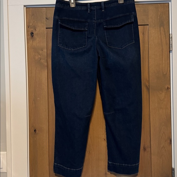 Kut from the Kloth Ashton Barrel Leg high rise Cropped Jeans Womens 12 pockets - Picture 3 of 16
